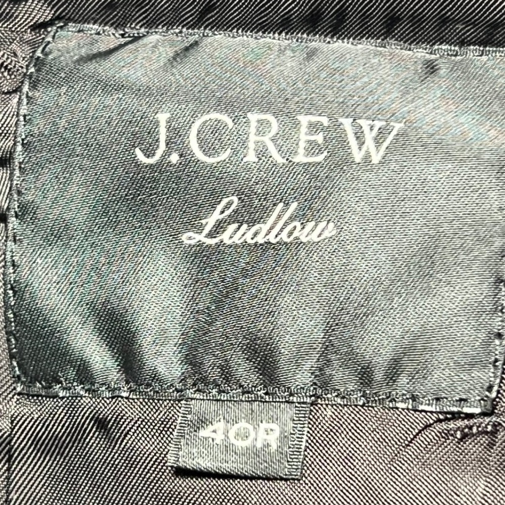 J.Crew Ludlow Overcoat Mens 40R Charcoal Gray Wool Cashmere Italian Fabric Coat